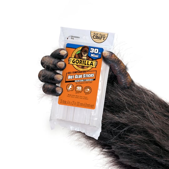 12 Packs: 30 ct. (360 total) Gorilla® 4" Hot Glue Sticks